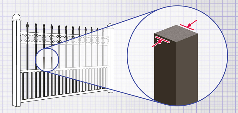 Cincinnati Ornamental Iron fence pickets and panels installation company