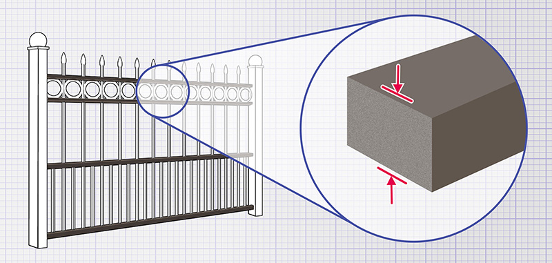 Cincinnati Ornamental Iron fence rails and panels installation company