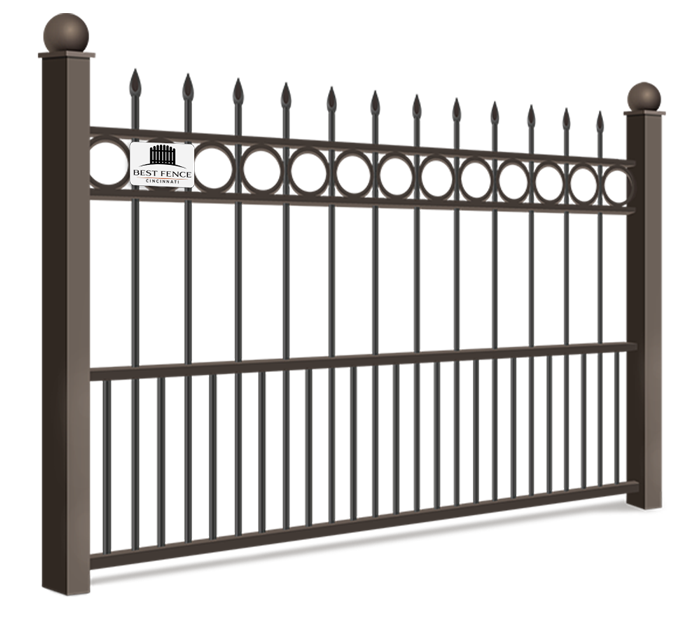 Ornamental Iron fence features popular with Cincinnati homeowners