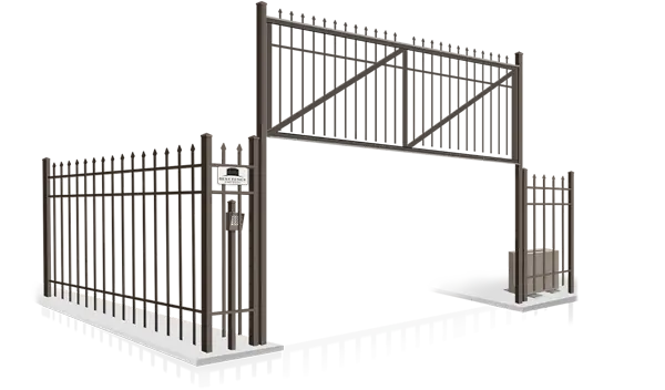 Steel automated vertical lift gate