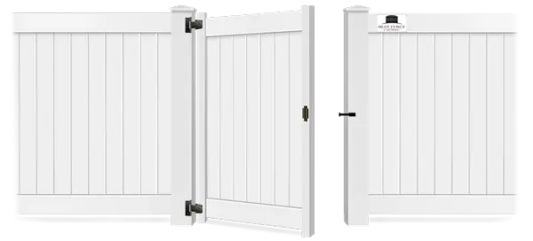 Vinyl gate in open position